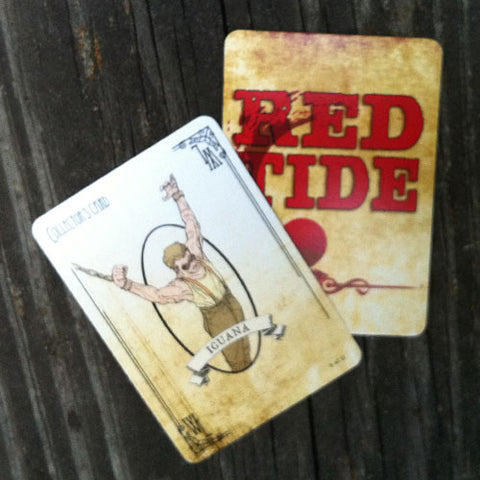 Hanging Iguana Collector's Card - Red Tide First Edition (Limited)